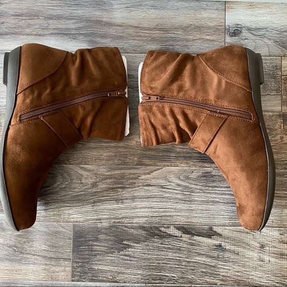 NEW COMFORTVIEW Adeline Brown Booties Sz 7.5 - Picture 7 of 9
